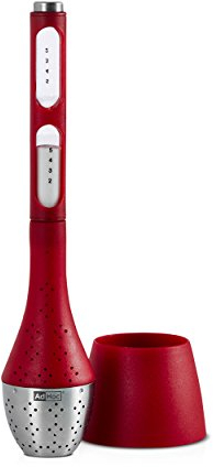 AdHoc TE74 Teefilter mit drehbarer Sanduhr TEATIME, rot