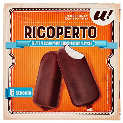 U! Confronta & Risparmia Gelato al Gusto Pana, Confezione da 6, 300g (Surgelato)