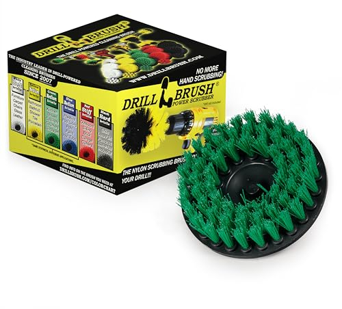 Kitchen Accessories - Cleaning Supplies - Drill Brush - Mold Remover - Grout Cleaner - Cast Iron Skillet - Spin Brush - for Tile, Counter-tops, Stove, Oven, Sink, Trash Can, Floors - Calcium - Rust