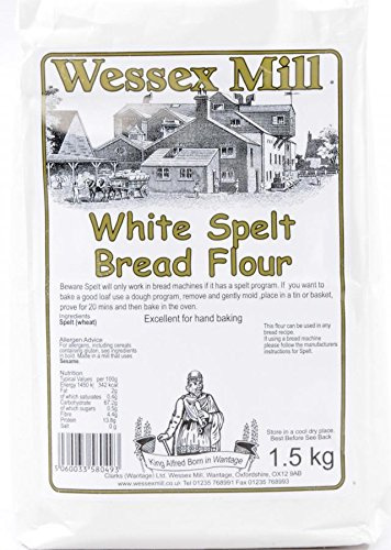 Wessex Mill Flours (Wessex Mill White Spelt Bread Flour 2x1.5kg Pack)