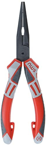 NWS 140-69-170-SB Number 140-69 Chain Nose Pliers, Silver/Red, 170 mm