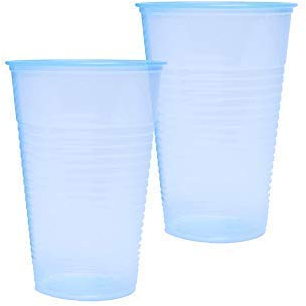 We Can Source It Ltd - Blue Plastic Disposable Water Cups 7oz – Lightweight Drinking Cups for Water Coolers, Events – Ideal for Offices, Parties, Cafes – Convenient and Easy to Use - Pack of 200