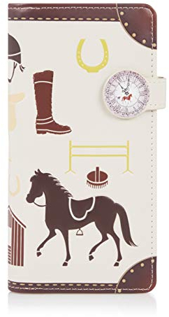 SHAGWEAR ® Portemonnaie Geldbörse Damen Geldbeutel Mädchen Bifold Mehrfarbig Portmonee Designs: (Pferde/Unbrideld Horses)