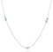 Sterling Silber 3mm erstellt Opal Perlen Choker Halskette f?r Frauen M?dchen