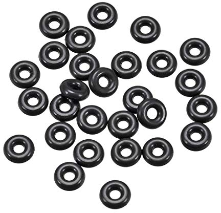 sourcing map 25Stk. Fluorkautschuk O-Ring Ringdichtung schwarz 1,5 mm x 4,5 mm x 1,5 mm
