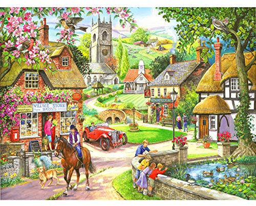 Bimkole DIY 5D Diamond Painting Zubehör Bauernhof Landschaft, Blume Diamant Malerei Kit Voll Runde Bohrer Malen nach Zahlen Malerei Stickerei Kreuzstich Diamond Dekoration(30x40 cm)