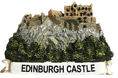 Scotland 3D Edinburgh Castle Refrigerator Magnet Resin Travel Souvenirs,Handmade Home & Kitchen Decoration Scotland Fridge Magnet Collection Gift