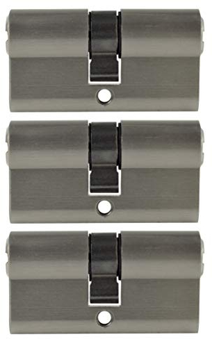 3x Profilzylinder 60mm 30/30 15x Schlüssel Tür Zylinder Schloss gleichschließend