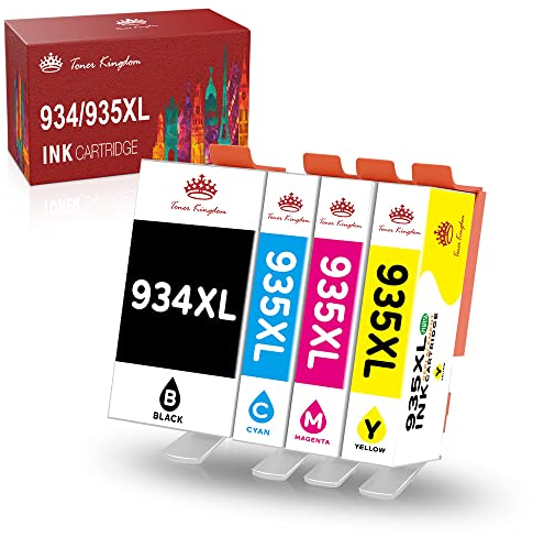 Toner Kingdom 934XL 935XL Multipack Druckerpatronen Ersatz für HP 934 935 934XL 935XL Patronen für HP Officejet Pro 6230 Patronen für Officejet Pro 6830 Druckerpatronen (4er-Pack)