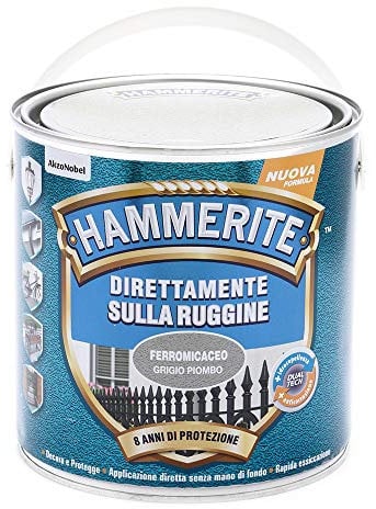 Hammerite Direttamente Sulla Ruggine Ferromicaceo Grigio Piombo 2.5 l