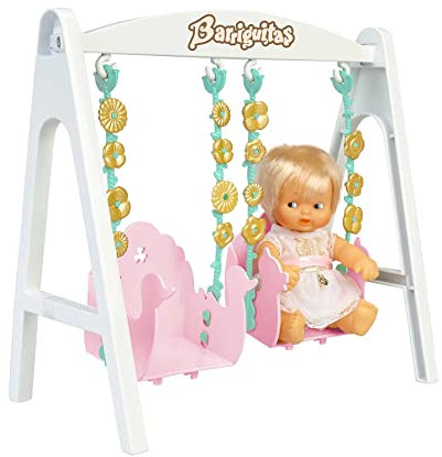 los Barriguitas Columpio con Figura de muñeca bebé, Multicolor