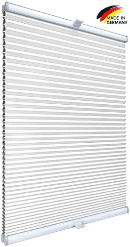 Gardinen21 Thermo Klemmfix Wabenplissee ohne Bohren |Waben Plissee im Wunschmaß |Maßgefertigt für Türen & Fenster |Sonnenschutz, Sichtschutz, Schallschutz, 100% Verdunkelung