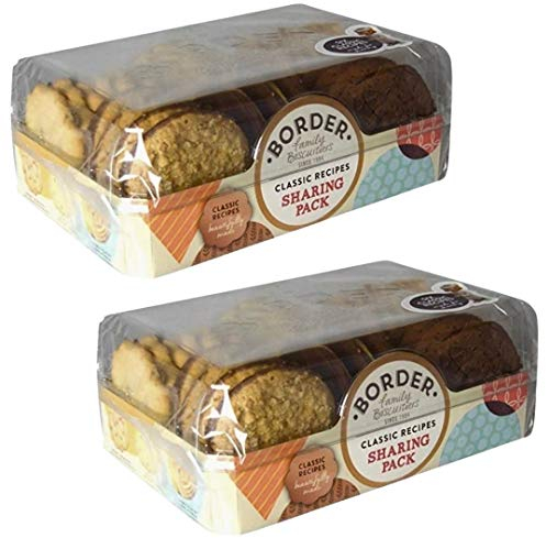 Borders biscuit | Biscuit Tin | Variety of 6 Buttery Flavours | Family sharing gift box | (2 X 400g) | Family Treat