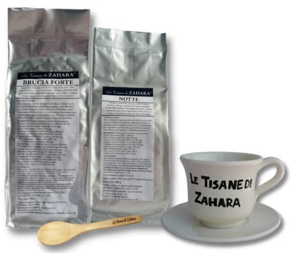 Le Tisane di Zahara Duo Strong Formula 2 con Infuso Forte e Tisana Notte, Aiuta l'Intestino, Migliora la Ritenzione Idrica di Pancia e Gambe, Routine Quotidiana Giorno e Notte, Tazza in Omaggio