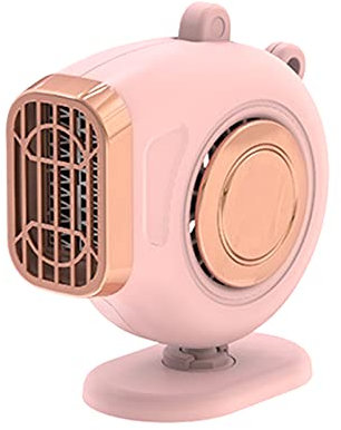 Car Heater That Plugs Into Cigarette Lighter Portable Car Heater and Defroster 2 in 1 Heater for Car Space Heater & Cooling Fan Adjustable Thermostat,Pink 24V