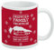 Keramik-Kaffeetasse mit Aufschrift Christmas Vacation Burn Some Rubber Sweater, Geschenkidee für Kaffee, Tee und heiße Getränke, 325 ml, Weiß