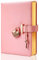 MYSUNBAR Tagebuch mit Schloss,PU Ledereinband Tagebuch Herzförmiges Schloss Tagebuch Abschließbares Tagebuch Reise Tagebuch Tagebuch mit Schloss und Schlüssel Mädchen Journal 120 Blatt weißes Papier