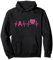 Octobre rose cancer du sein battement de coeur ruban femme Sweat à Capuche