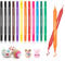 12 Stück Lebensmittelfarbe Stift, Lebensmittel Farbstifte Backen, Lebensmittel Filzstifte mit Feiner und Dicker Spitze, Schreiben Essbarer Stift für Kuchen, Fondant, Kekse, Ostereier, Macaron