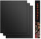 LADOKEE Wiederverwendbar Grillmatte 40 x 33cm | Antihaft Teflon Backmatte bis zu 260 Grad | Dauerbackfolie BBQ | PFOA-FREI Grillmatte für Gasgrill und Holzkohle zur Grillplatte