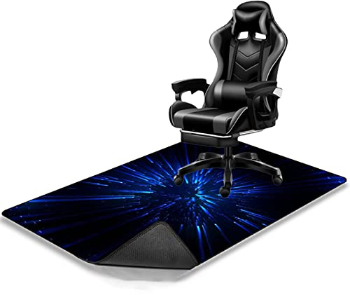 GBID Bodenschutzmatte,Gaming Teppich,Bodenschutzmatte für Teppichboden,Bürostuhl Unterlage,Unterlage Schreibtischstuhl,Stuhlunterlage für Parkett und Hartböden 70 x 100 cm
