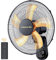 Aonella VAGKRI Ventilateur mural 16 avec 5 lames, 5 vitesses, 8 h, ventilateur oscillant à 90° avec télécommande pour maison, bureau, chambre, garage