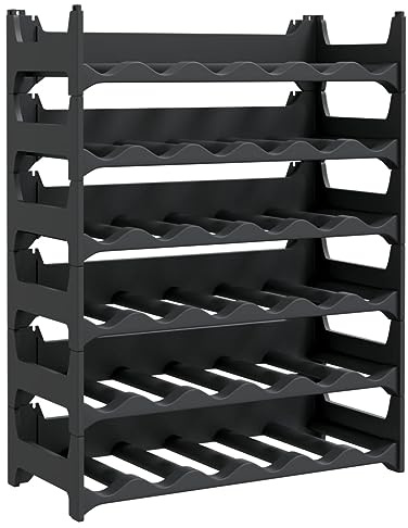 vidaXL Weinregal für 36 Flaschen PP Stapelbar