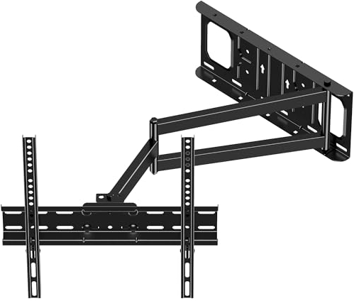 FORGING MOUNT Long Arm TV Wall Mount for Most 26-60 Inch Flat Curved TVs, 25.6inch Full Motion Extension Articulating Arms, Swivel, Tilt TV Bracket Corner Mount Fits Max VESA 400x400mm up to 77lbs