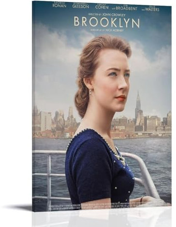 EKoKim Filmposter Brooklyn Dekoratives Gemälde Leinwand Wandposter und Kunstdruck, modernes Familienschlafzimmer-Dekor-Poster, 60 x 90 cm
