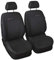 VORDERSITZE 2er Set Sitzbezüge Schonbezüge Sitzschoner Velour + Strickpolster oder Öko-Leder + künstliches Wildleder ®Auto-schmuck (Elegance p4)