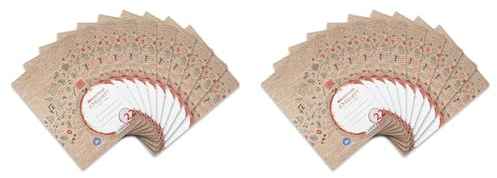 Landre Schulheft A4 Recycling, 16 Blatt, Lineatur 22, kariert, 10 Stück (Packung mit 2)