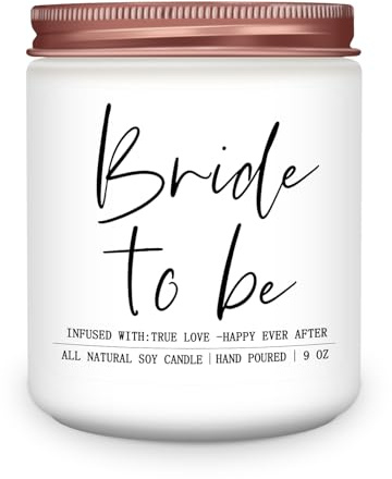 RIZOOCE Bride to Be Gifts for Women,Unique Engagement Anniversary Wedding Candles Gift for Her,Bridal Shower Scented Candle for Bride