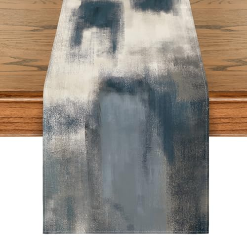 Artoid Mode Blau Landhausstil Tischläufer, Saisonnal Küche Esstisch Couchtisch Dekoration Drinnen Urlaub Party Hochzeit Dekor 40x140 cm