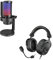 FIFINE USB Mikrofon PC und Gaming Headset, RGB Microphone mit Mikrofon Ständer und Over Ear Kopfhörer mit Kabel 7.1 Surround Sound, für Podcast Streaming Studio Windows PS4 PS5 Xbox Switch (A8+H9)
