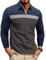 Ryehack Men's 1/4 Zip Polo Shirts Casual Long Sleeve Tops Raglan T-Shirt Golf Shirt Regular Fit S-3XL