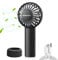 NIUAWASA Mini Ventilateur Portable, Puissant Ventilateur USB Rechargeable 3 Vitesses Petite Main Ventilateur pour Voyage Maquillage cils Fan pour Enfants Filles Femmes (Noir)