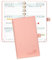 POPRUN Taschenkalender 2025 Klein 16,5 x 9 cm (Jan.2025-Dez.2025) - Kalender 2025 Klein Ringbuch mit Softcover - Terminplaner, Planer 1 Woche 2 Seite mit Kartenschlitz - Rosa