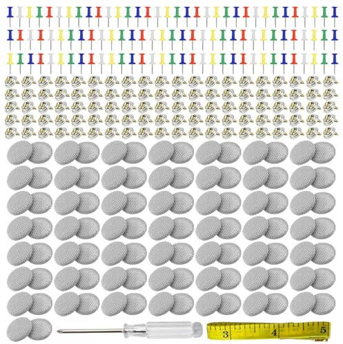 Kit Rivets Réparation Voiture, Boucle de Toit de Voiture,100 rivets de réparation de toit de voiture,Avec tournevis et ruban adhésif, pour fixation de garniture de voiture sur toutes les voitures