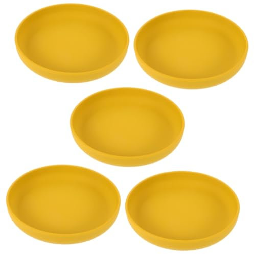 Garneck 5pcs Doddle Suction Base Non-Spill Cups for Elderly Suction Trays Spill Scoop Plate Bowl for Disabled