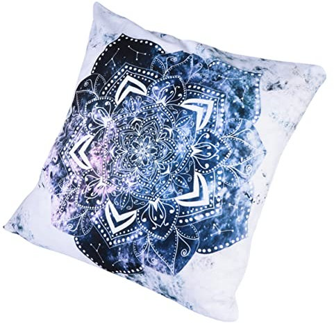 Amosfun 1 Pc Federa Mandala Federa Etnica Cuscini Retrò Arredamento Della Casa Floreale Con Stampa Vintage Federe Floreali Cuscini Floreali D'epoca Pelle Di Pesca