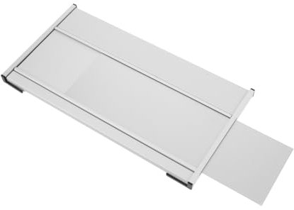 DIYEAH Aluminum Office Door Nameplate Holder Blank Wall Sign Name Plate for Door Cubicle Sign Engraving Blanks