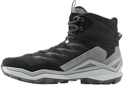 LOWA Botas medianas MADDOX PRO GTX MID W, negro y gris, 44.5 EU Weit