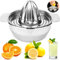 QGGTQG Zitronenpresse, Zitruspresse Edelstahl 18/8 mit Behälter 400ML Manuelle Lemon Squeezer Profiqualität Rostfreie Saftpresse Grapefruit Orangenpresse, Stark Robust & Spülmaschinenfest