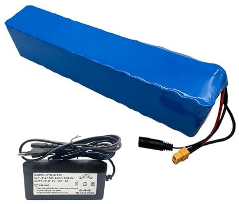 GNIUBBDB 60V 20Ah E-Bike Lithium Ion Battery Pack with 67.2V 2A Charger 16S3P Electric Bicycle Scooter Waterproof Battery Built-in BMS for 250W 300W 350W 500W 750W 1000W Motor T Plug