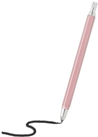 PATIKIL 1 porte-mine de 4 mm, grand support automatique en métal avec taille-crayon pour crayon graphite, dessin, croquis, travail du bois, rose