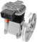 Air Compressor Pump Head 2HP 960RPM, 170L/Min Dual Cylinder Oil-Lubricated Piston Compressor Head, 10Bar Max Pressure, Iron Aluminum Motor Head with Silencer for Workshop Garage Factory