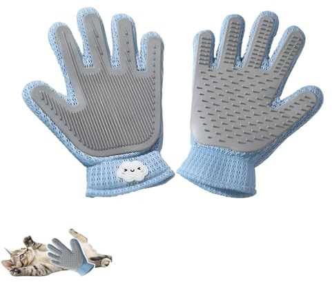 1 Pcs 2 in 1 Pet Hair Removal Glove Cat Grooming Glove Pet Grooming Gloves | Dog Hair Removal Mitt, Cat and Dog Universal Bathing Massage Comb Supplies
