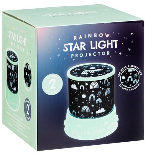 New Rainbow Star Light Projector with Multiple Lighting Modes, Adjustable Brightness, and an Easy-to-Use Design, Light Up Your Room, It’s Sure to Make A Statement in Any Bedroom - Rainbow