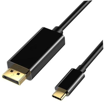 SHINEOFI Type-c to Displayport Cable Connector for Tv Monitor Projector with Copper Conductors and Triple Shielding for Stable Picture Transmission