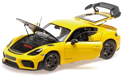 Minichamps 110062124 - Porsch. Cayman GT4 RS Yellow with Weissach Package 2024 - maßstab 1/18 - Modellauto